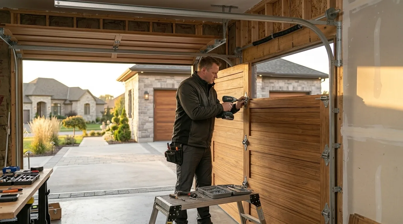Commercial roll-up garage door
