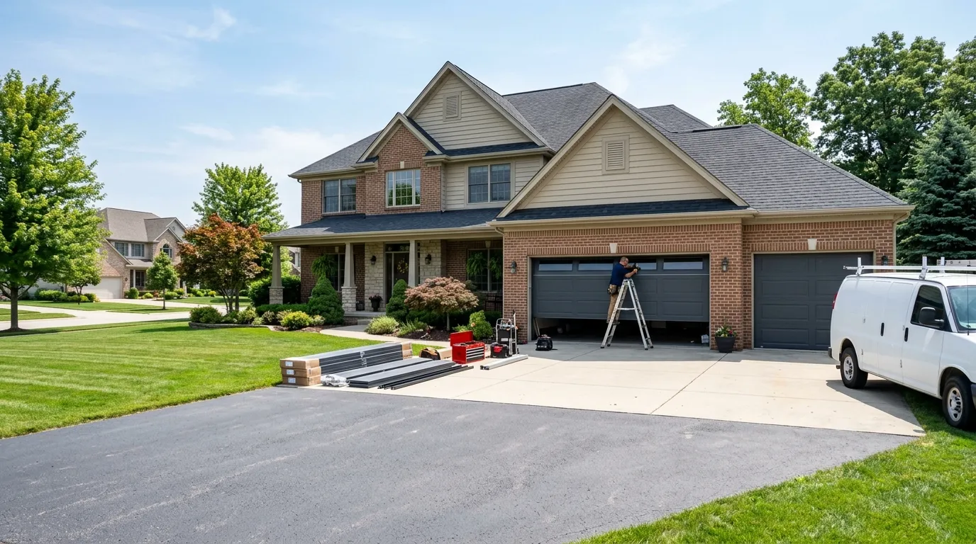 Commercial roll-up garage door