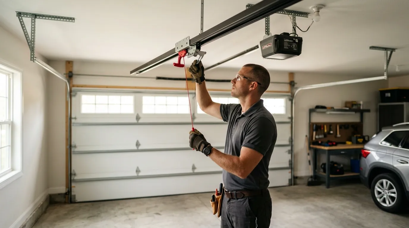 Insulated panel garage door