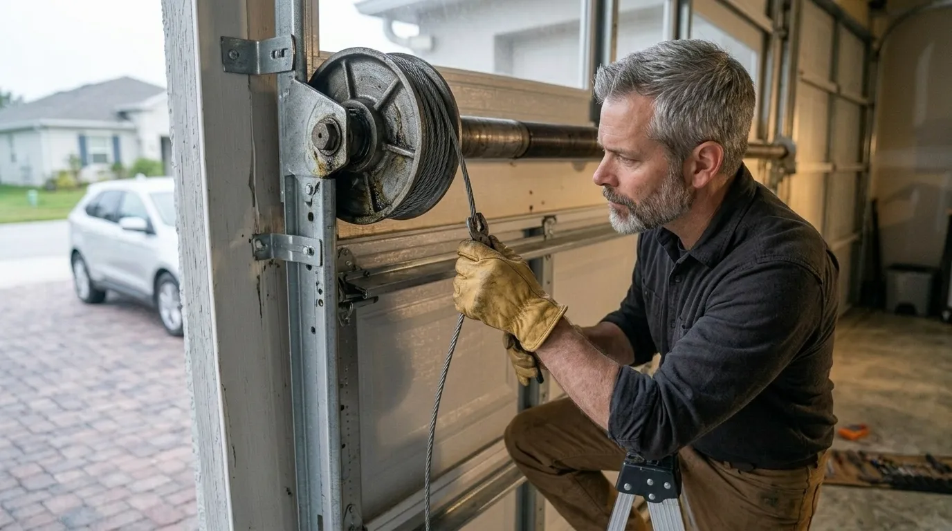 Insulated panel garage door