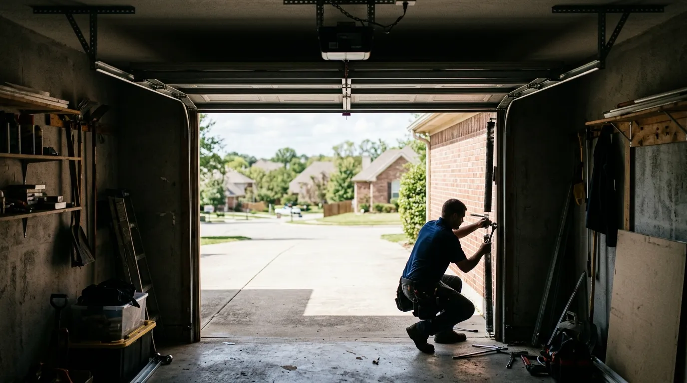 Raised panel garage door