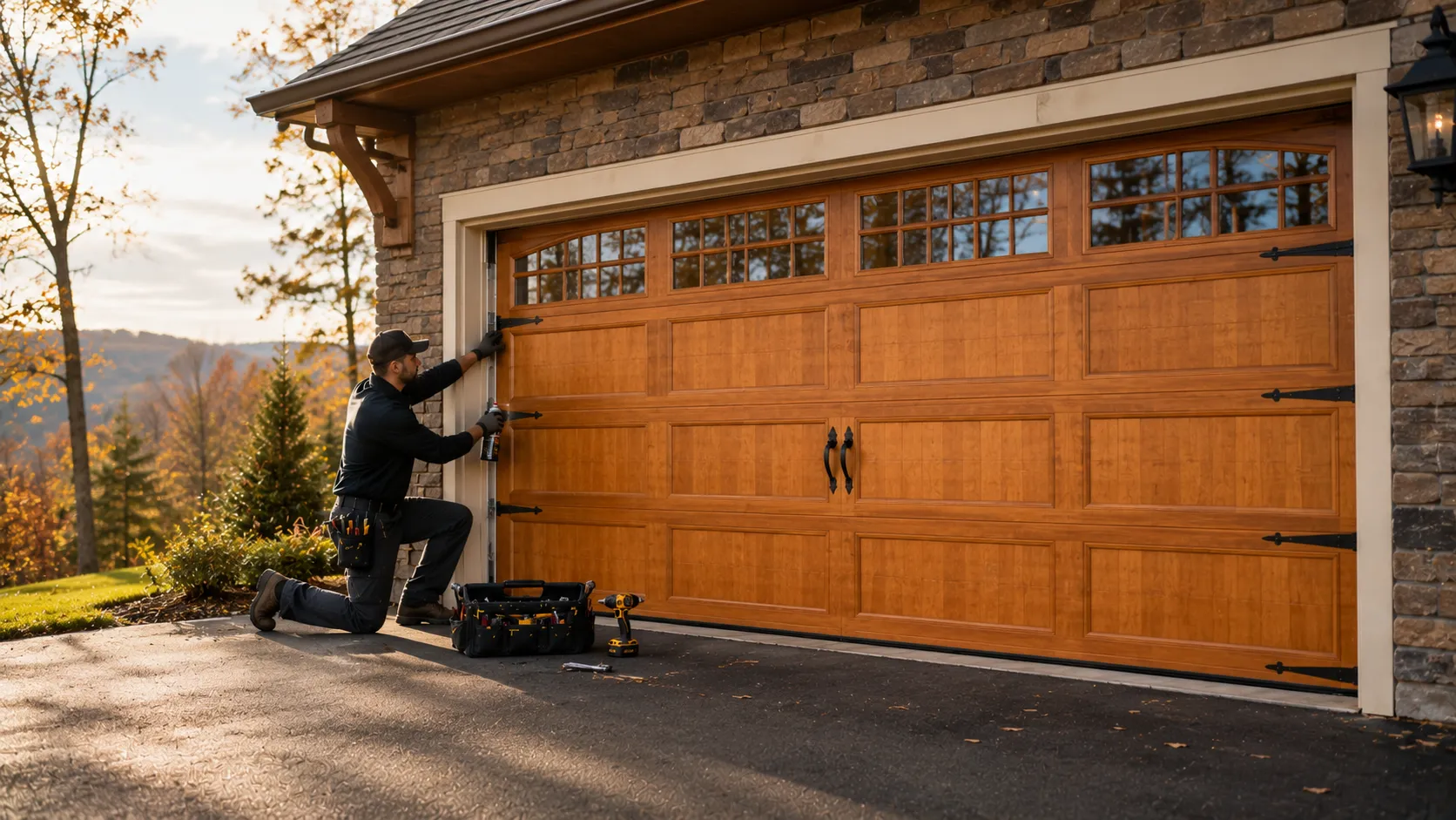 Residential garage doors